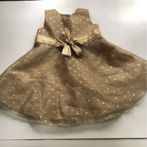 Gold Polka Dot Dress - Picture 5 of 9